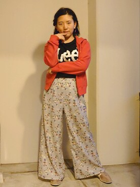 「夢展望（ユメテンボウ）のアイテム（パンツ）」を使った、ゆうなさん（レディース・152cm）の春コーディネート