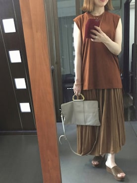 「URBAN RESEARCH ROSSO WOMEN（アーバンリサーチ　ロッソ）のアイテム（サンダル）」を使った、２⭐️（👀不調しばらく👓）さん（レディース・155cm）の夏コーディネート