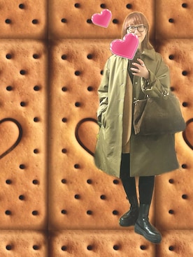 「アイテム（ナイロンジャケット）」を使った、２⭐️（4:50起床21:50就寝）さん（レディース・155cm）の秋コーディネート