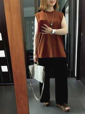 「URBAN RESEARCH ROSSO WOMEN（アーバンリサーチ　ロッソ）のアイテム（サンダル）」を使った、２⭐️（👀不調しばらく👓）さん（レディース・155cm）の夏コーディネート