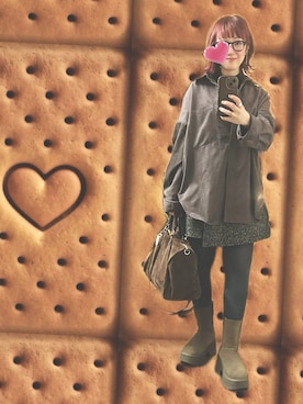 「アイテム（ボストンバッグ）」を使った、２⭐️（4:50起床21:50就寝）さん（レディース・155cm）の冬コーディネート