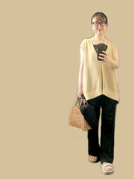 「BABYLONE（バビロン）のアイテム」を使った、２⭐️（4:50起床21:50就寝）さん（レディース・155cm）の夏コーディネート