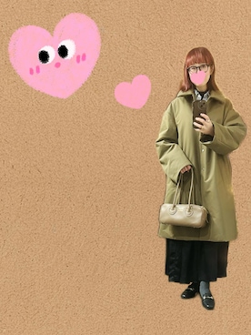 「アイテム（ナイロンジャケット）」を使った、２⭐️（4:50起床21:50就寝）さん（レディース・155cm）の冬コーディネート