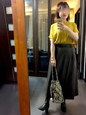 「marjour（マージュール）のアイテム（ブーツ）」を使った、２⭐️（4:50起床21:50就寝）さん（レディース・155cm）の秋コーディネート