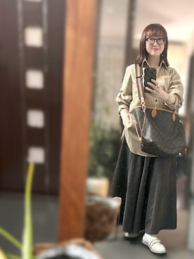 「LOUIS VUITTON（ルイヴィトン）のアイテム（バッグ）」を使った、２⭐️（4:50起床21:50就寝）さん（レディース・155cm）の春コーディネート