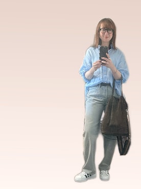 「Levi's（リーバイス）のアイテム」を使った、２⭐️（4:50起床21:50就寝）さん（レディース・155cm）の夏コーディネート