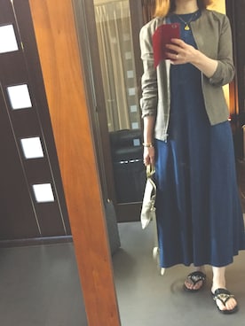 「アイテム（ノーカラージャケット）」を使った、２⭐️（👀不調しばらく👓）さん（レディース・155cm）の夏コーディネート