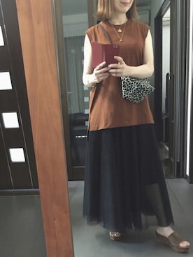 「URBAN RESEARCH ROSSO WOMEN（アーバンリサーチ　ロッソ）のアイテム（サンダル）」を使った、２⭐️（👀不調しばらく👓）さん（レディース・155cm）の夏コーディネート