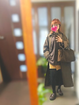 「アイテム（ボストンバッグ）」を使った、２⭐️（4:50起床21:50就寝）さん（レディース・155cm）の冬コーディネート