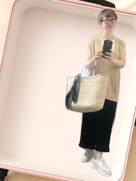 「アイテム（ベスト）」を使った、２⭐️（👀不調しばらく👓）さん（レディース・155cm）の夏コーディネート