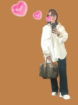 「LOUIS VUITTON（ルイヴィトン）のアイテム」を使った、２⭐️（4:50起床21:50就寝）さん（レディース・155cm）の春コーディネート
