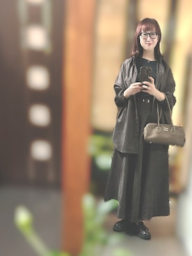 「アイテム（ボストンバッグ）」を使った、２⭐️（4:50起床21:50就寝）さん（レディース・155cm）の秋コーディネート