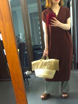 「URBAN RESEARCH ROSSO WOMEN（アーバンリサーチ　ロッソ）のアイテム（サンダル）」を使った、２⭐️（👀不調しばらく👓）さん（レディース・155cm）の夏コーディネート