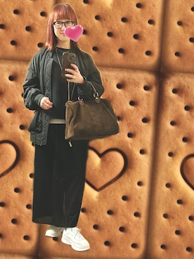 「アイテム（ボストンバッグ）」を使った、２⭐️（4:50起床21:50就寝）さん（レディース・155cm）の冬コーディネート