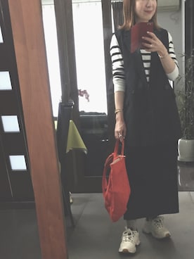 「PLST（プラステ）のアイテム」を使った、２⭐️（4:50起床21:50就寝）さん（レディース・155cm）の春コーディネート