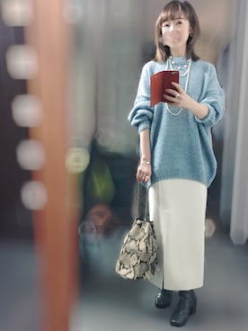 「アイテム（シューズ、グリーン系）」を使った、２⭐️（4:50起床21:50就寝）さん（レディース・155cm）の冬コーディネート