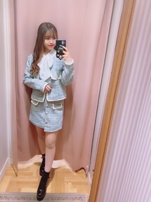 titty&co セットアップ セール】ダブルラインセーラーニットセットアップ（セットアップ