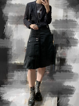 「Ameri（アメリ）のアイテム」を使った、そうさん（レディース・172cm）の冬コーディネート