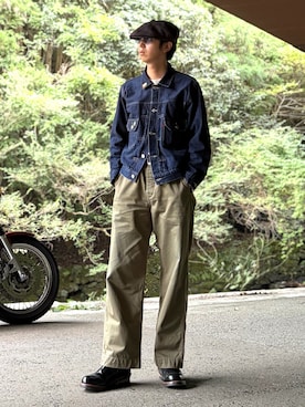 「Levi's（リーバイス）のアイテム（ジャケット/アウター）」を使った、もりんぷさん（メンズ・175cm）の秋コーディネート