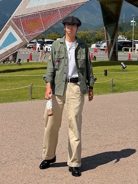 「STETSON（ステットソン）のアイテム」を使った、もりんぷさん（メンズ・175cm）の秋コーディネート