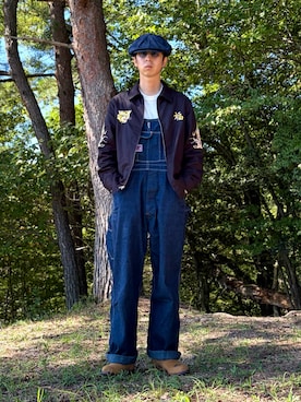 「STETSON（ステットソン）のアイテム」を使った、もりんぷさん（メンズ・175cm）の秋コーディネート