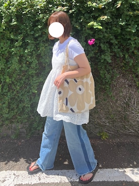 「ブルべ夏」｜sakamochaさん（レディース・158cm）の夏コーディネート