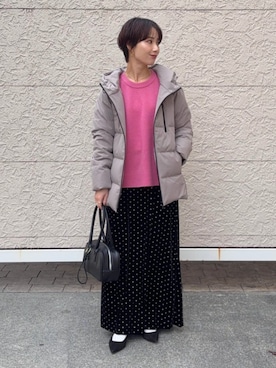 「ベロア」｜久米さん（レディース・153cm）の冬コーディネート