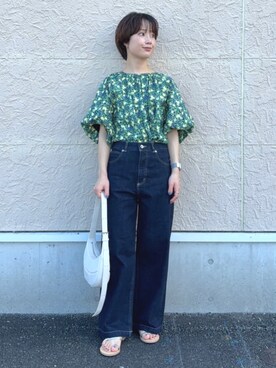 久米さん(レディース・153cm)の夏コーディネート