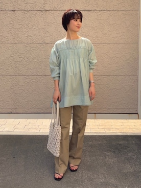 久米さん(レディース・153cm)の春コーディネート