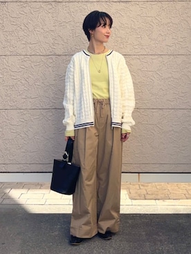 久米さん(レディース・153cm)の春コーディネート