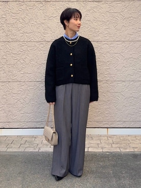 久米さん（レディース・153cm）の冬コーディネート