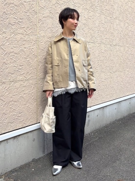 久米さん（レディース・153cm）の春コーディネート