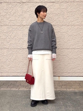 久米さん(レディース・153cm)の冬コーディネート