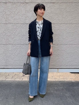 久米さん(レディース・153cm)の冬コーディネート