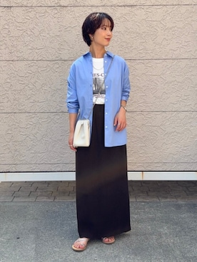 「シップス カラーズ」｜久米さん（レディース・153cm）の秋コーディネート