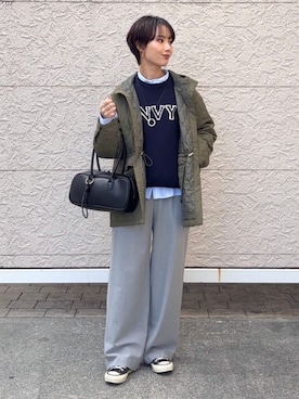 「シップス」｜久米さん（レディース・153cm）の冬コーディネート