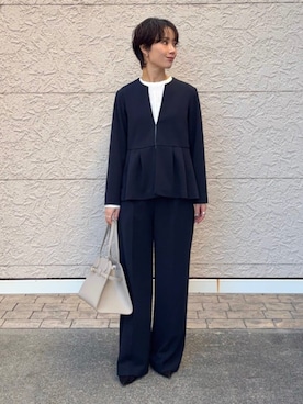 久米さん（レディース・153cm）の冬コーディネート