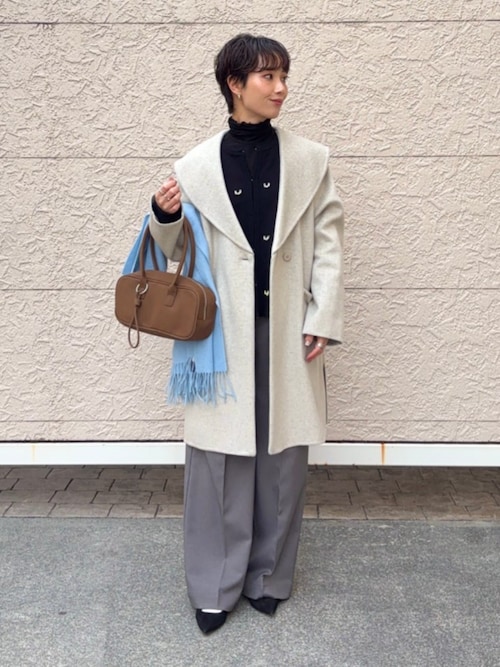 セール】SHIPS Colors:リバー ワイドカラー コート（その他アウター