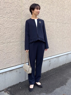 久米さん（レディース・153cm）の冬コーディネート