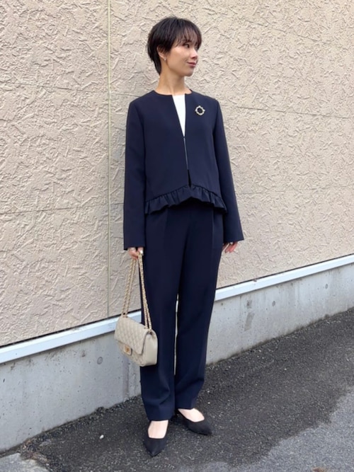 ⭐︎最終値下げ⭐︎COMME des GARÇONS フリルジャケット ネイビー ⭐︎最終値下げ⭐︎COMME des GARÇONS フリルジャケット ネイビー