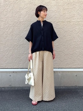 「SHIPS（シップス）のアイテム」を使った、久米さん（レディース・153cm）の夏コーディネート