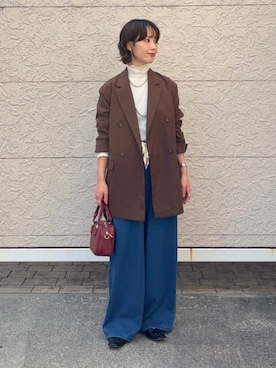 久米さん（レディース・153cm）の秋コーディネート