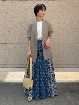 久米さん(レディース・153cm)の春コーディネート