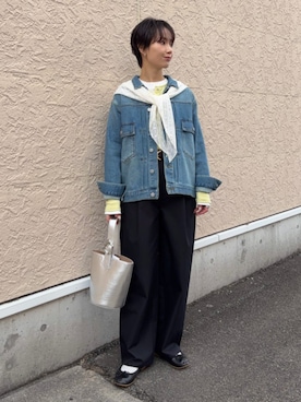 久米さん(レディース・153cm)の春コーディネート