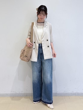 「VIS（ビス）のアイテム（トップス）」を使った、yukm22さん（レディース・163cm）の春コーディネート