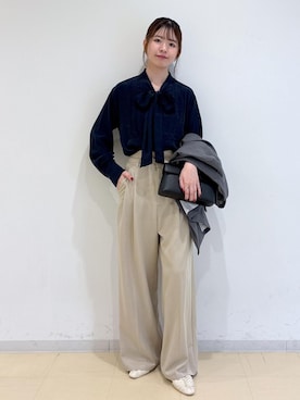 「ブルべ夏」｜yukm22さん（レディース・163cm）の秋コーディネート