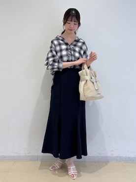 「VIS（ビス）のアイテム（アクセサリー）」を使った、yukm22さん（レディース・163cm）の夏コーディネート
