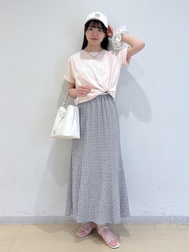 「Juze（ジュゼ）のアイテム」を使った、yukm22さん（レディース・163cm）の夏コーディネート