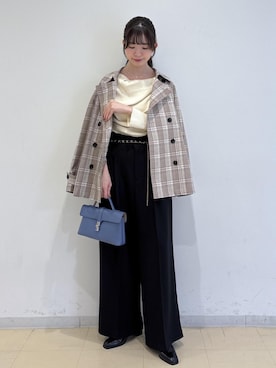「VIS（ビス）のアイテム（トップス）」を使った、yukm22さん（レディース・163cm）の秋コーディネート