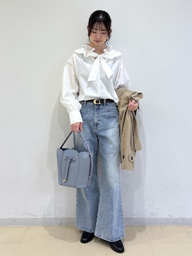 「VIS（ビス）のアイテム（パンツ）」を使った、yukm22さん（レディース・163cm）の春コーディネート